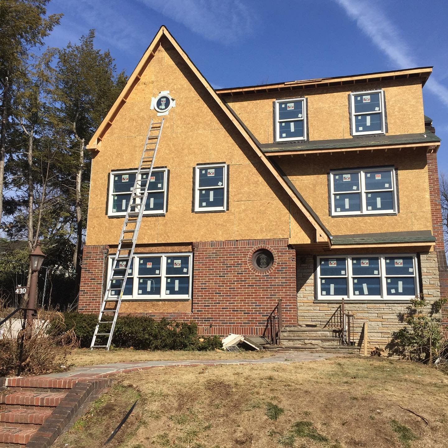 Second-floor addition framing on a New Jersey home
